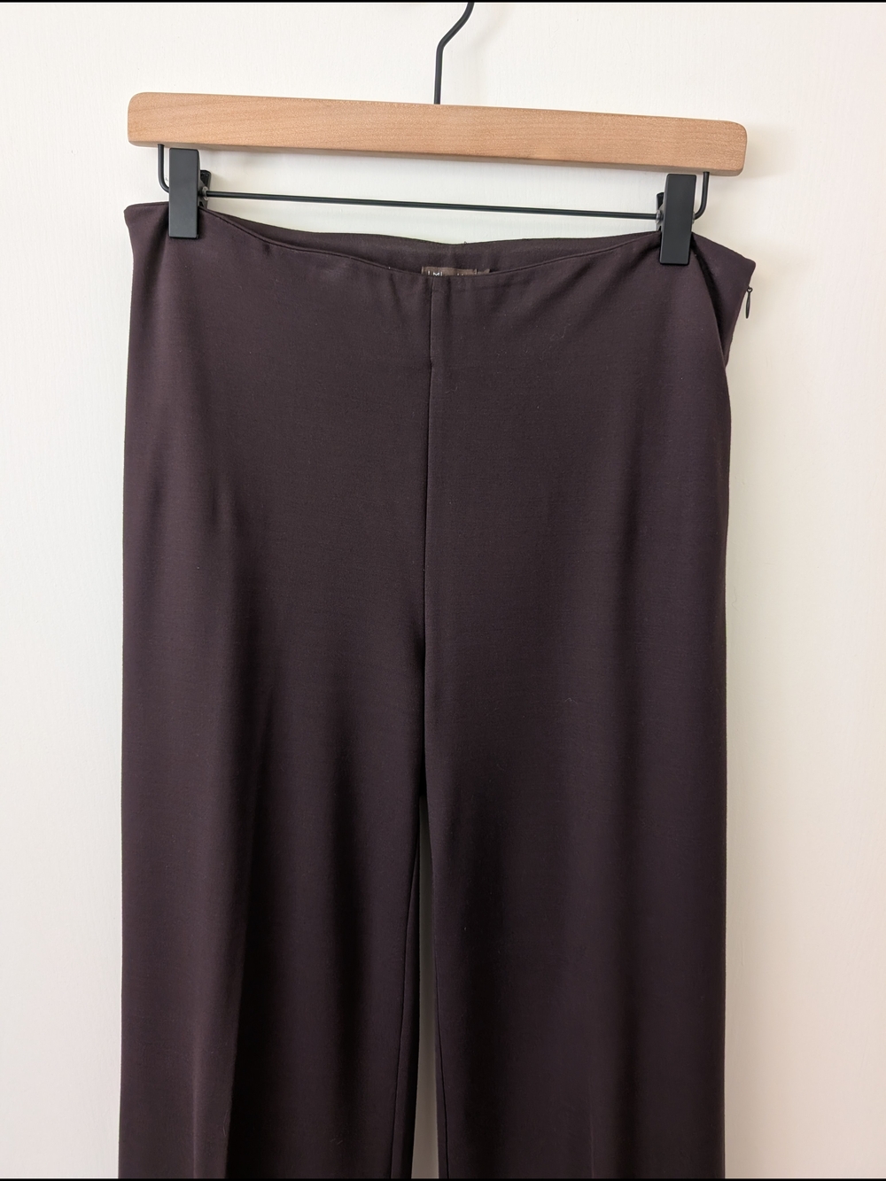J. McLaughlin Women 4 Brown Wide Leg Dress Pants Minimalist Classic Contemporary - Picture 3 of 9